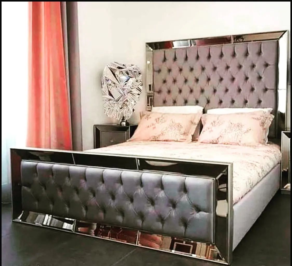 Beaumont Glass Mirror Bed image 0