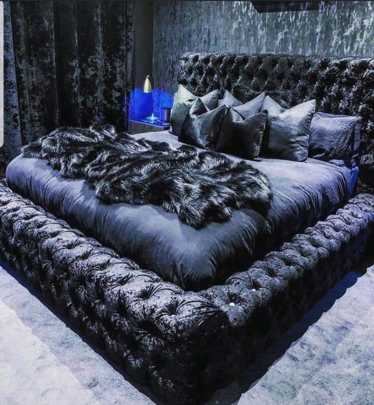 Dubai Ambassador Bed Crushed Velvet image 0